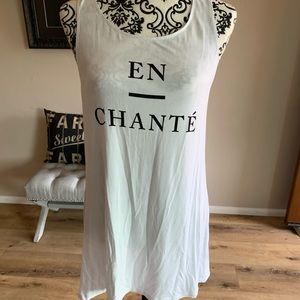BCBG Generation En Chante Deep V Tank Top Large